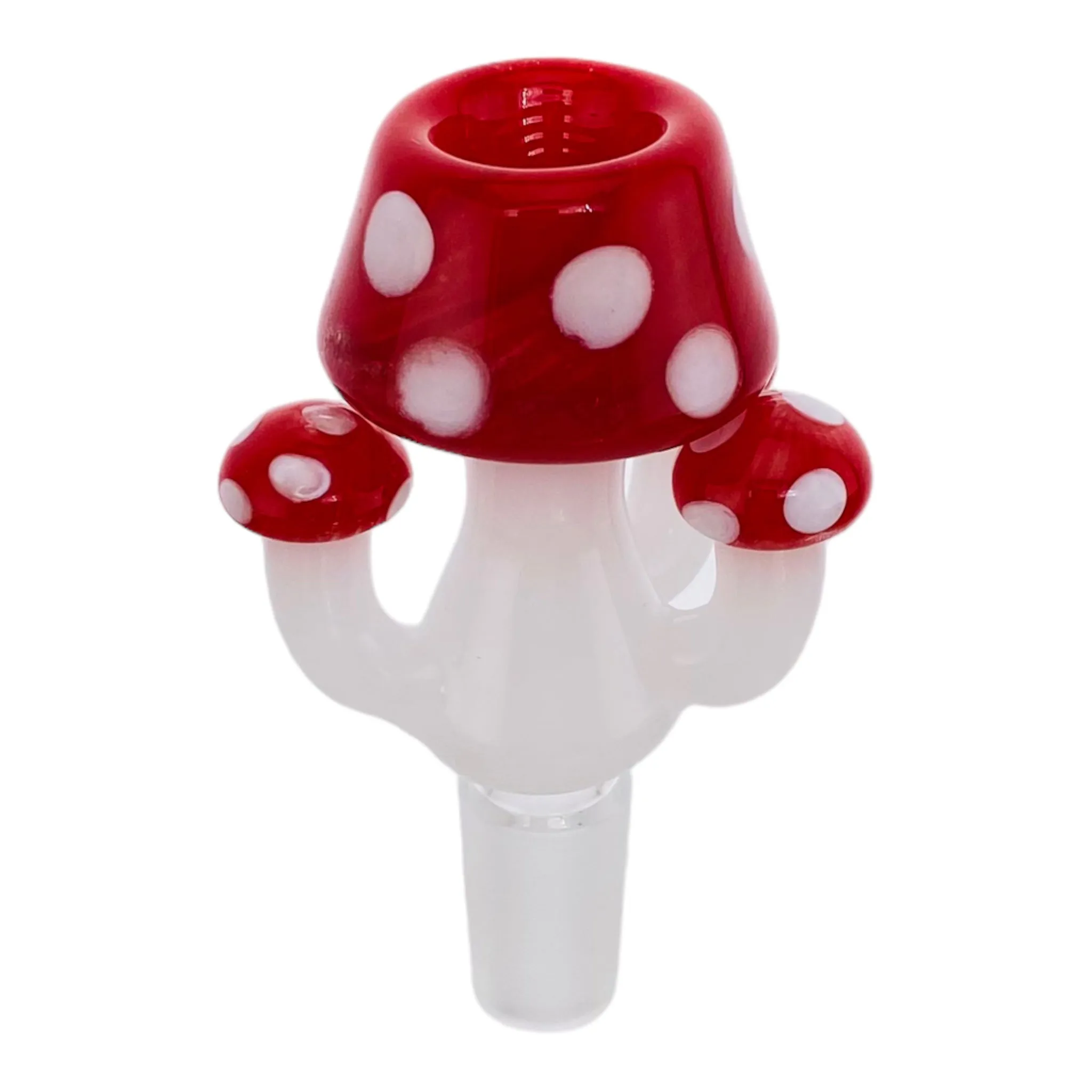 14mm Flower Bowl - Red And White Mushroom Bong Bowl