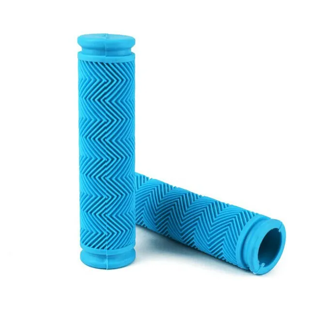 1pair Rubber Bicycle Handlebar Grips MTB Bike Grips BMX Mountain Road Fixie Bike Soft Grips Shockproof Bike Parts accessories
