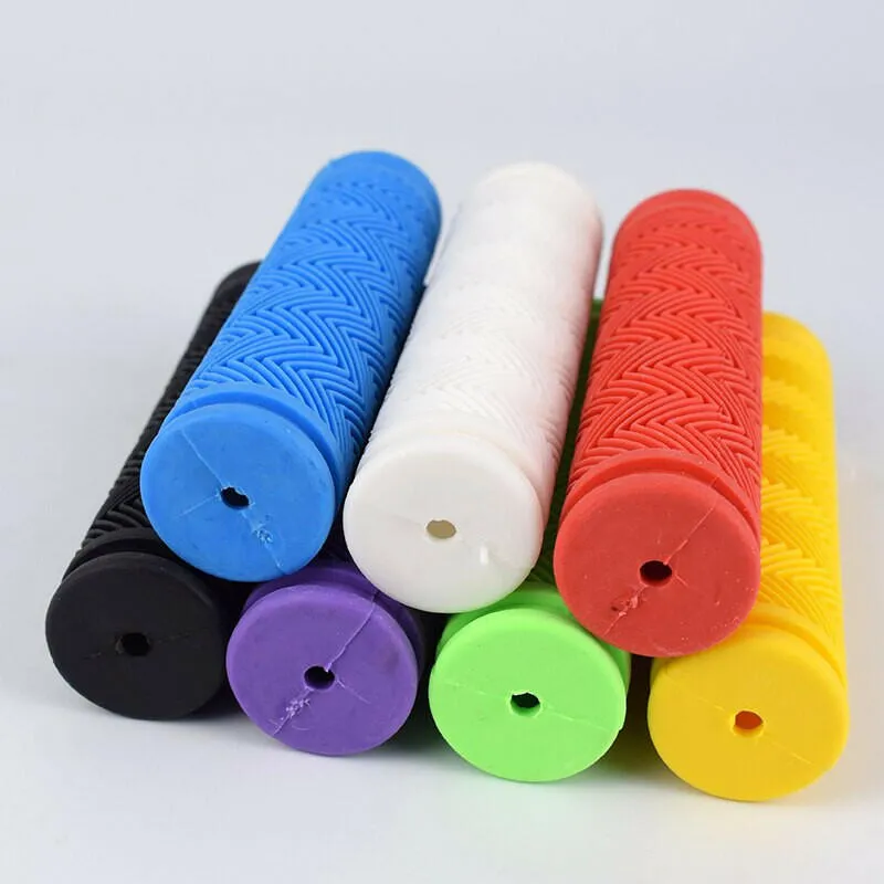 1pair Rubber Bicycle Handlebar Grips MTB Bike Grips BMX Mountain Road Fixie Bike Soft Grips Shockproof Bike Parts accessories