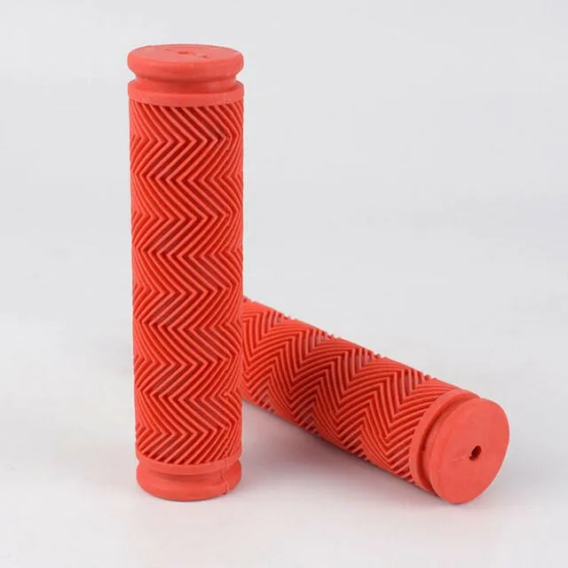 1pair Rubber Bicycle Handlebar Grips MTB Bike Grips BMX Mountain Road Fixie Bike Soft Grips Shockproof Bike Parts accessories