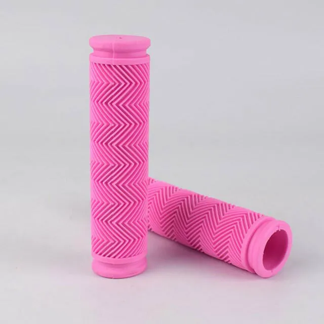1pair Rubber Bicycle Handlebar Grips MTB Bike Grips BMX Mountain Road Fixie Bike Soft Grips Shockproof Bike Parts accessories