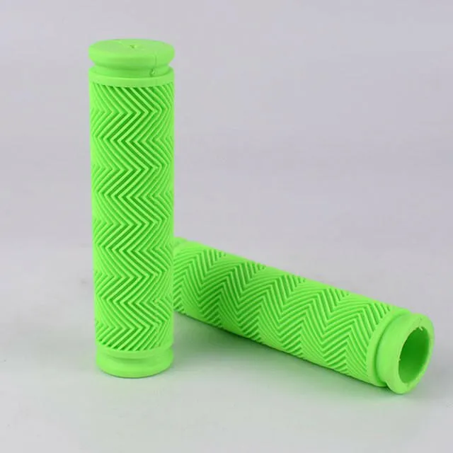 1pair Rubber Bicycle Handlebar Grips MTB Bike Grips BMX Mountain Road Fixie Bike Soft Grips Shockproof Bike Parts accessories