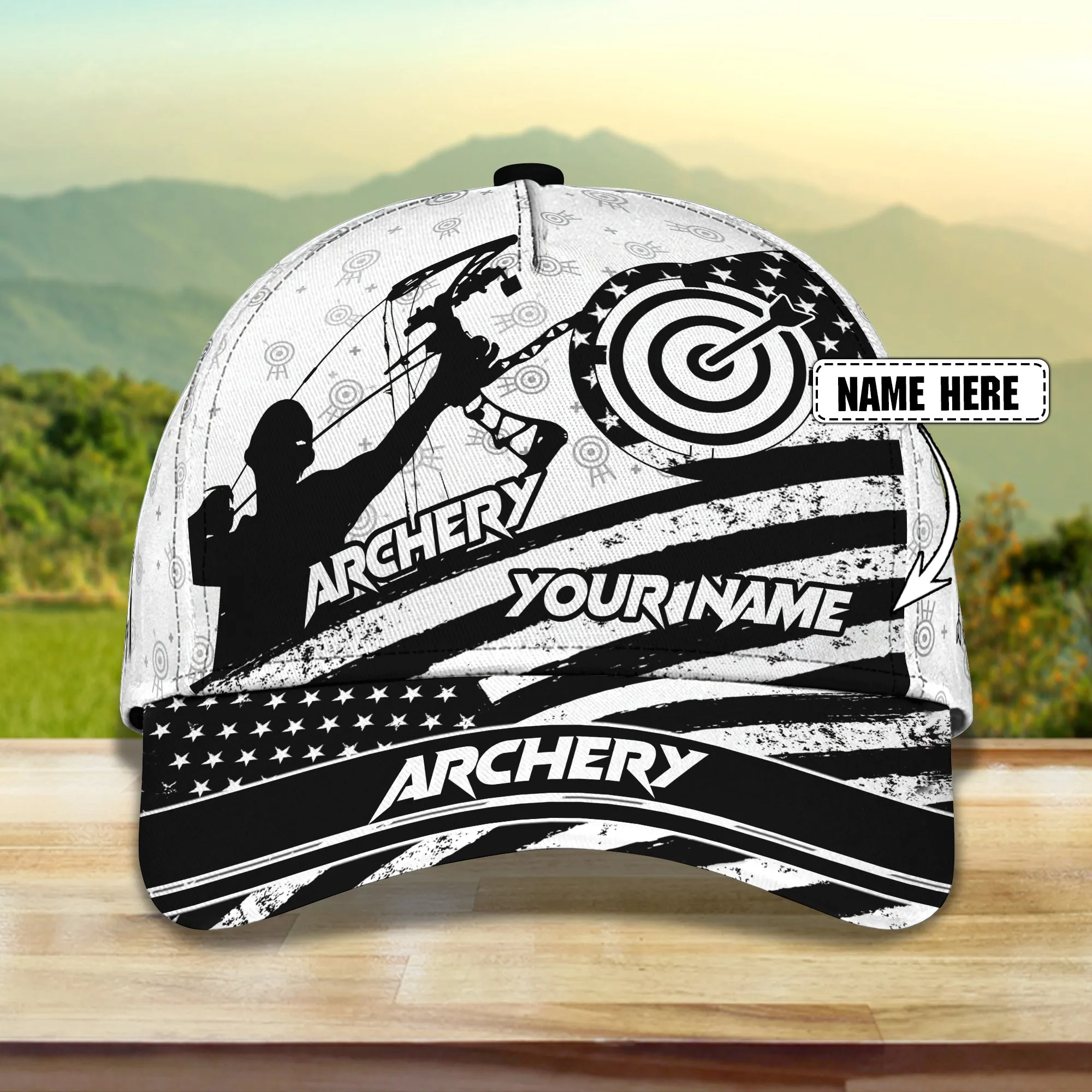 3D Classic Cap Archery A Personalized Name Cap Namashops