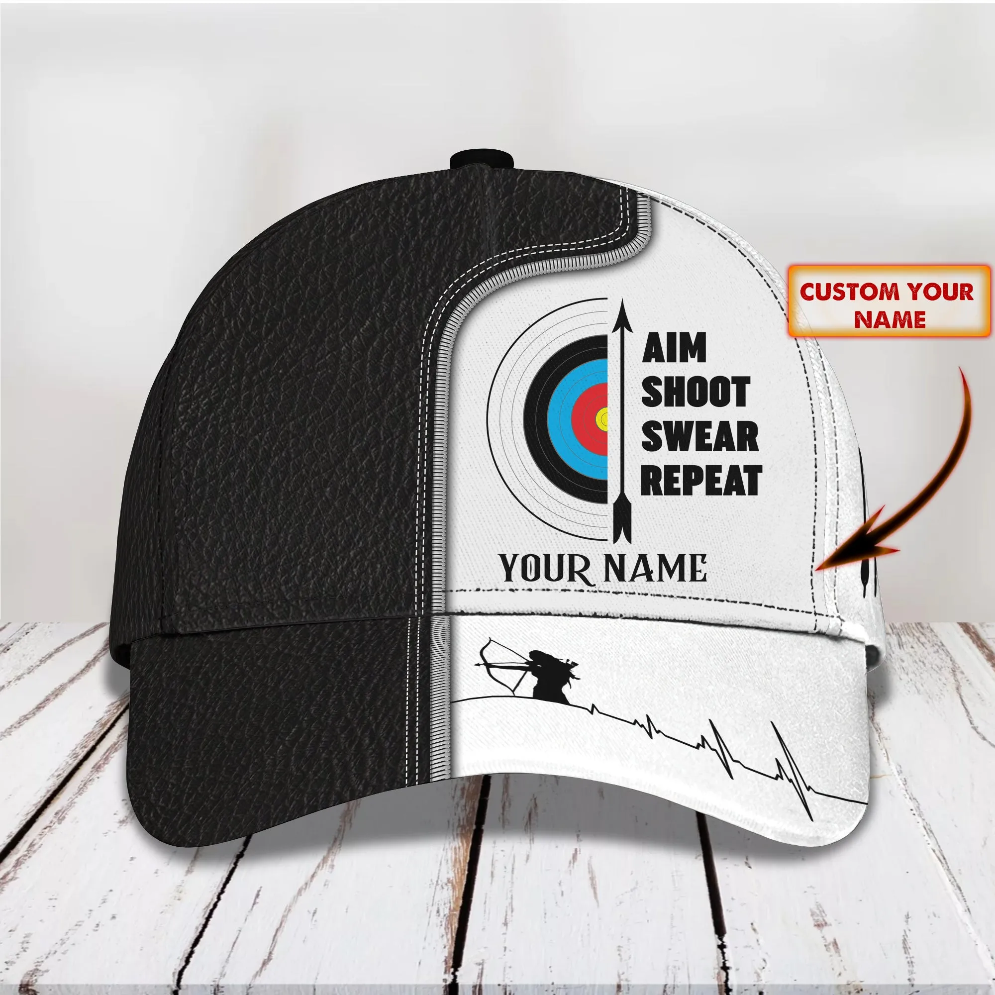 3D Classic Cap Archery Cv98 Personalized Name Cap 04 Namashops