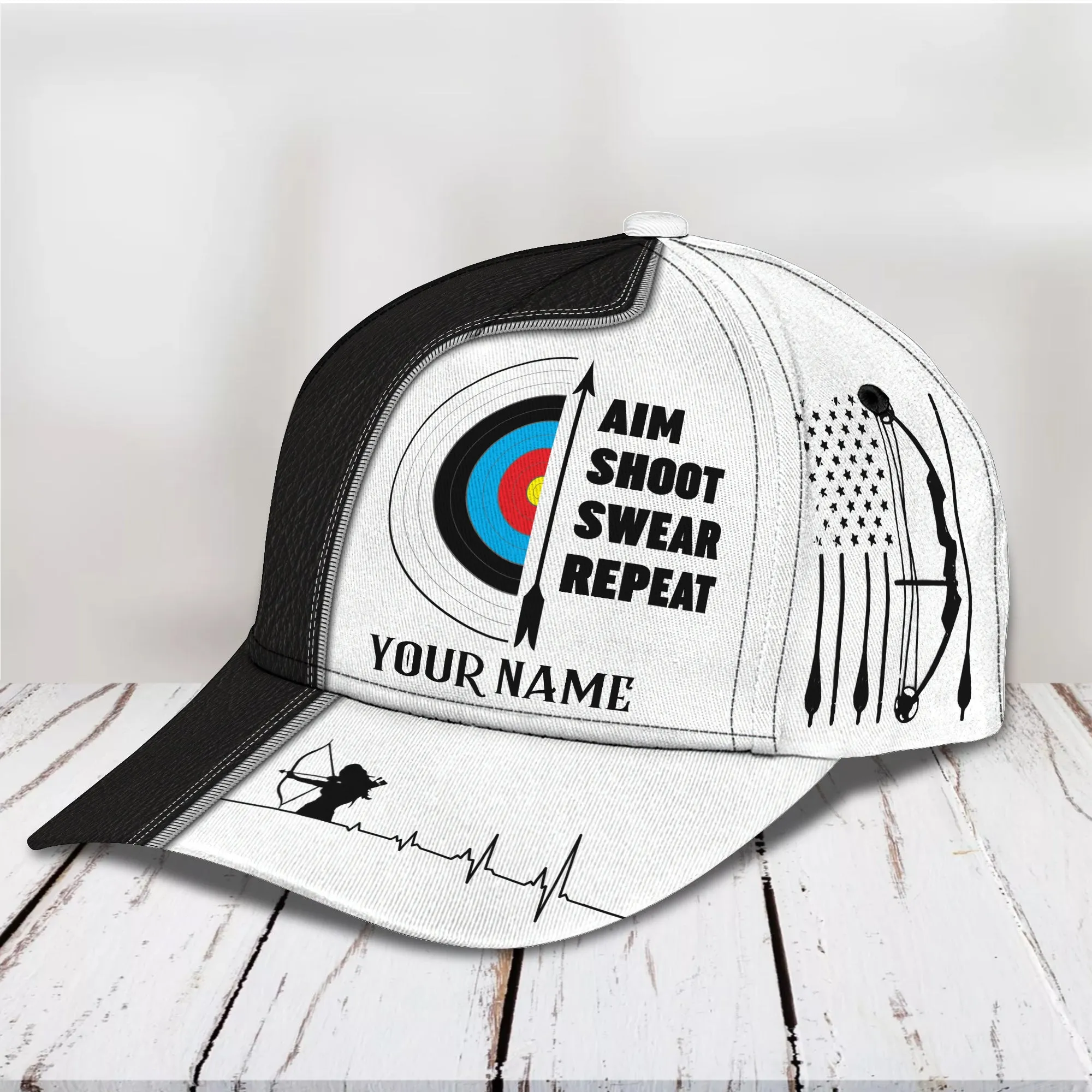 3D Classic Cap Archery Cv98 Personalized Name Cap 04 Namashops