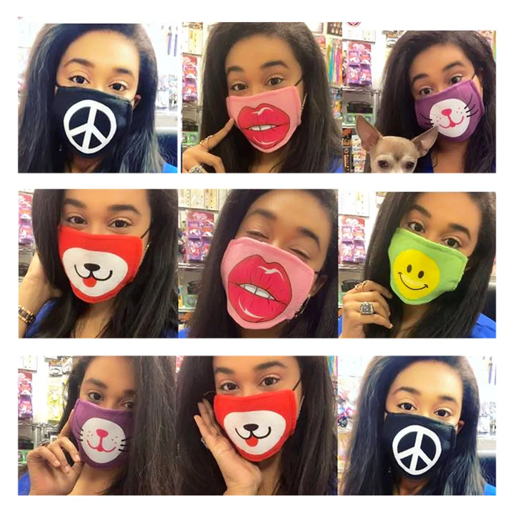 3PC Cotton Face Mask Earloop Anti Dust Mouth Cover Filter Safety Respirator Gift