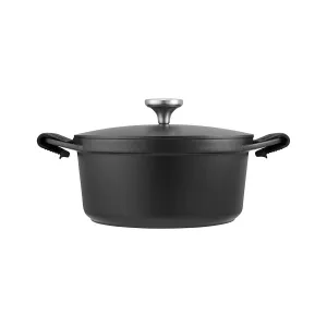 Agile Non-Stick Casserole 24cm / 4.2L Black Gift Boxed