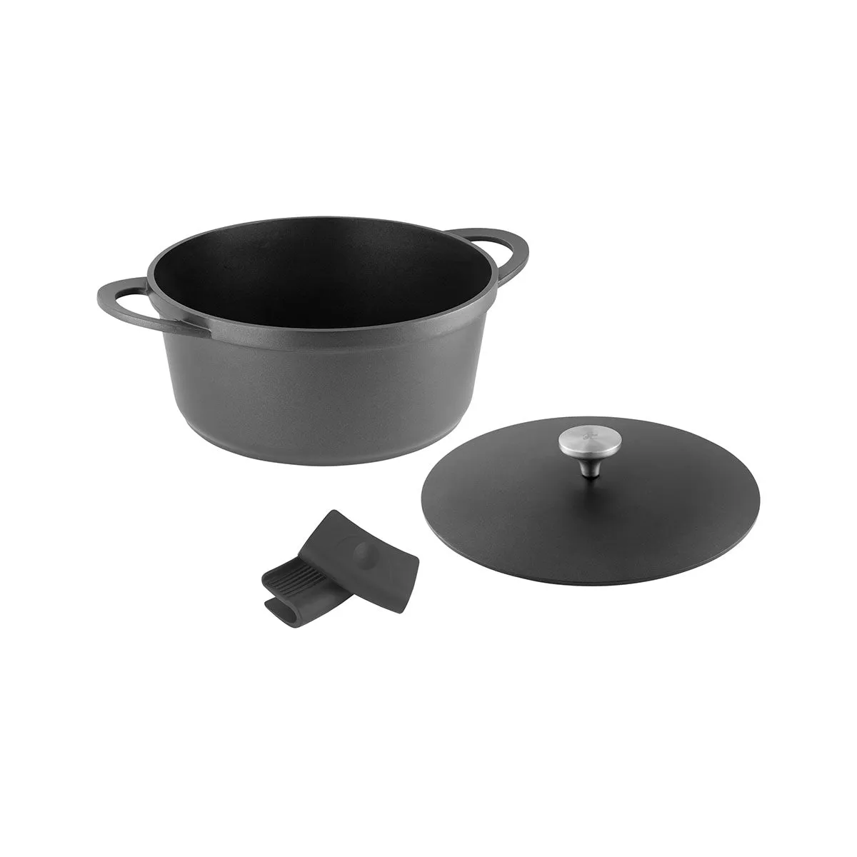 Agile Non-Stick Casserole 28cm / 6.3L Black Gift Boxed