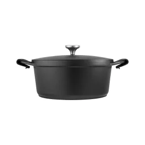 Agile Non-Stick Casserole 28cm / 6.3L Black Gift Boxed