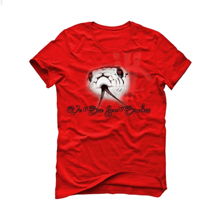 Air Jordan 3 “Fire Red” OG Red T-Shirt (We See You Snakes)