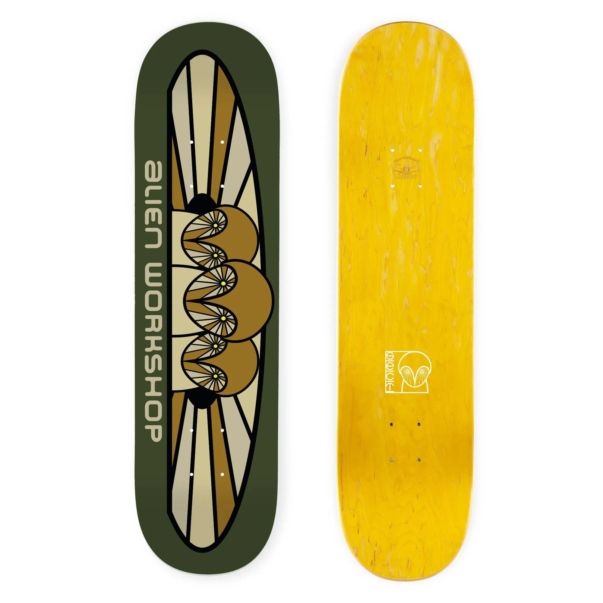 Alien Workshop Owlien 8.12" Green Skateboard Deck