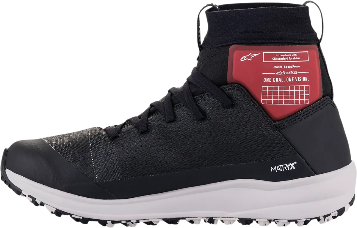ALPINESTARS Speedforce Shoes - Black/White/Red - US 8 2654321-123-8