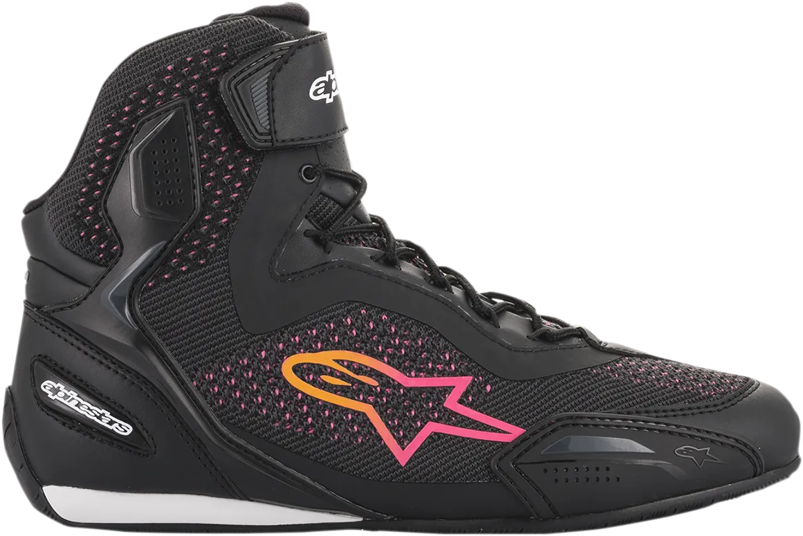 ALPINESTARS Stella Faster-3 Rideknit Shoes - Black/Yellow/Pink - US 7 251052014397