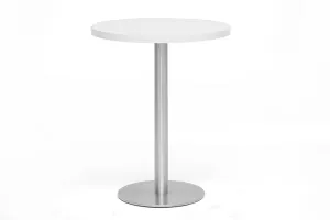 Baxton Studio Monaco Round White Modern Bistro Table