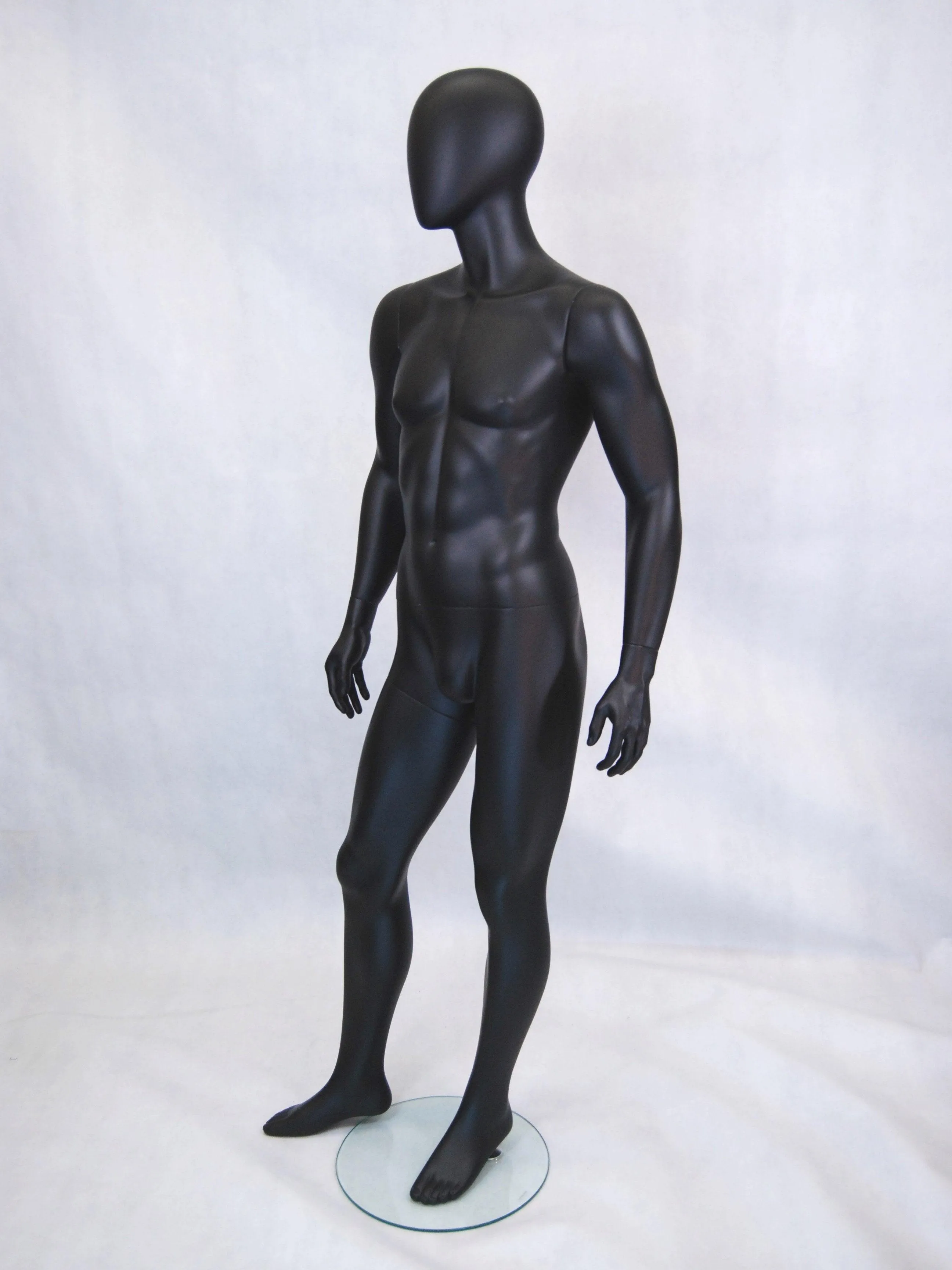 Black Male Egghead Mannequin MM-GM53BK