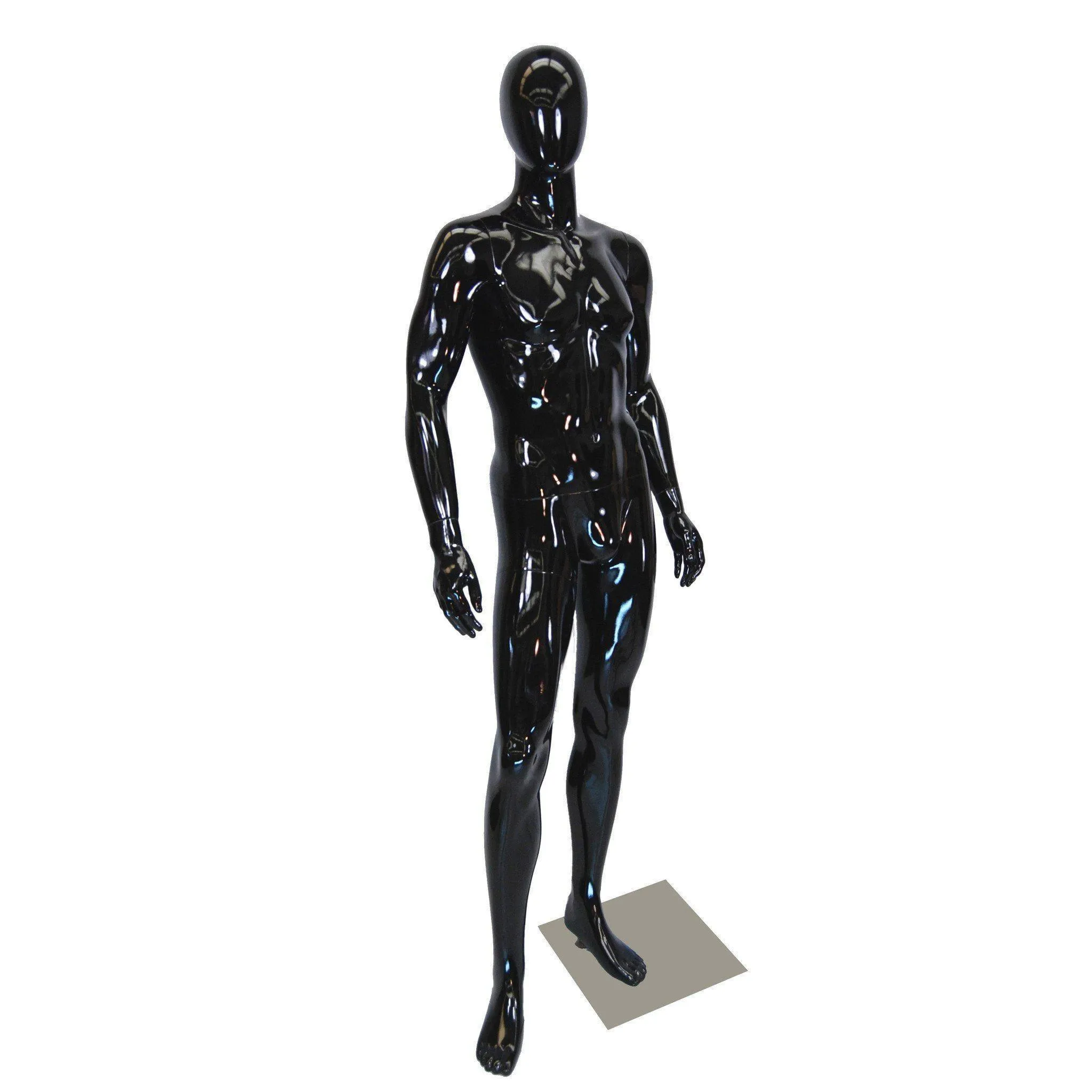 Black Male Egghead Mannequin MM-GM53BK