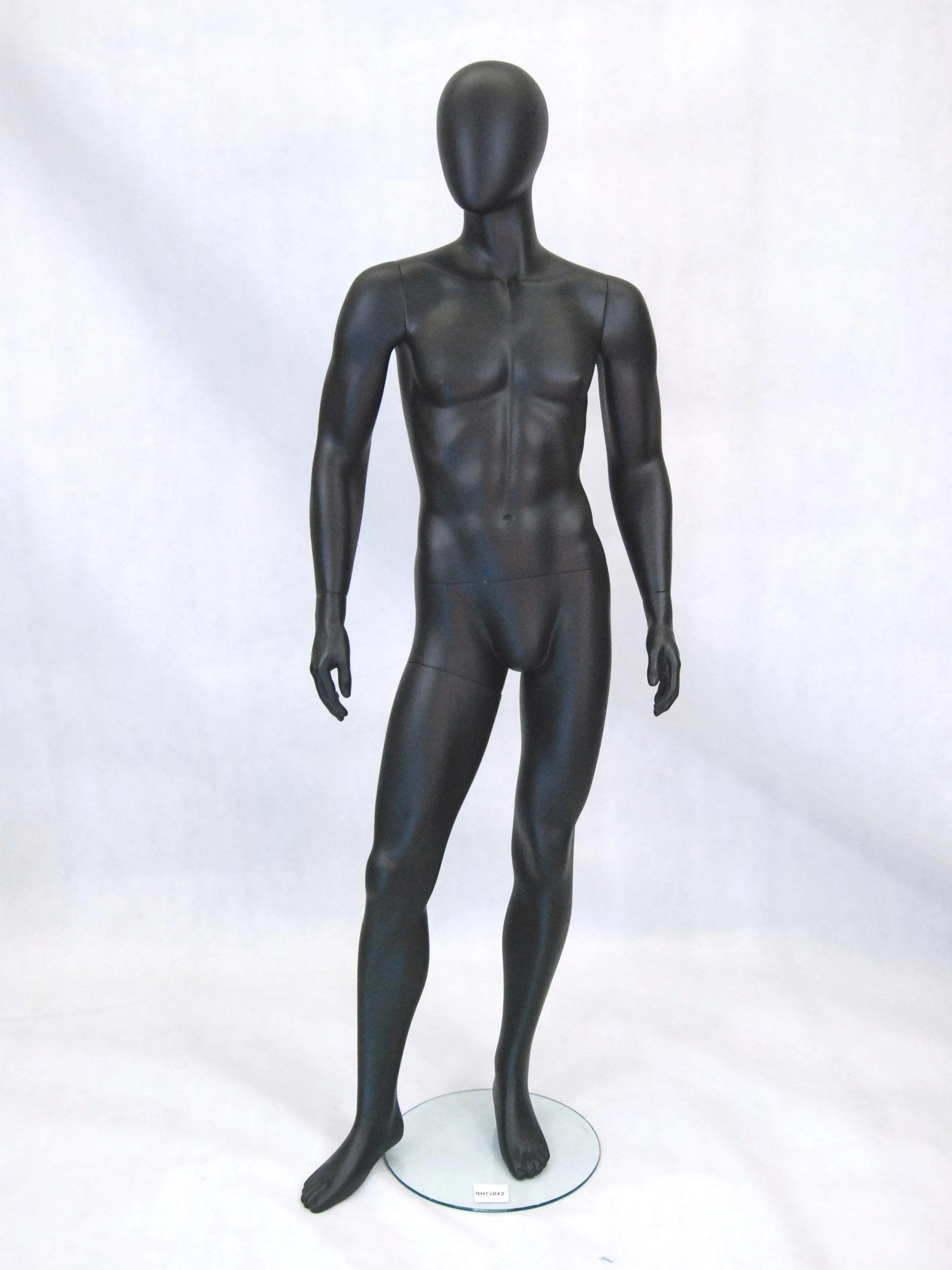 Black Male Egghead Mannequin MM-GM53BK