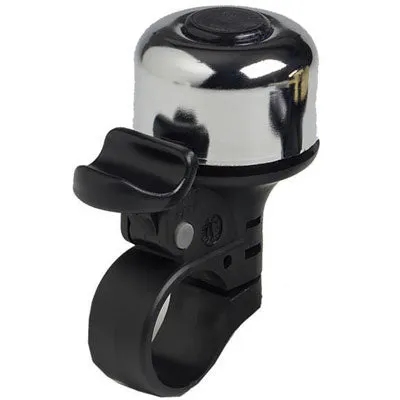Brass Solo Chrome Black Base Plated Brass Mirrorcycle Bell