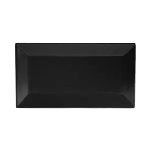 CAC China KC-14-BLK Rect. Platter Black 13" Case of 12 Pcs