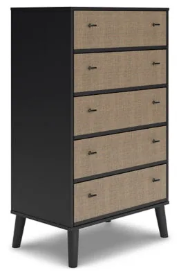 Charlang Full Panel Platform Bed with Dresser, Chest and 2 Nightstands