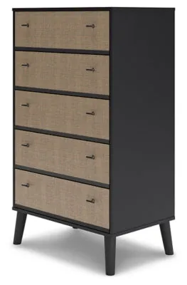 Charlang Full Panel Platform Bed with Dresser, Chest and 2 Nightstands