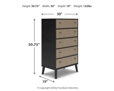 Charlang Full Panel Platform Bed with Dresser, Chest and 2 Nightstands