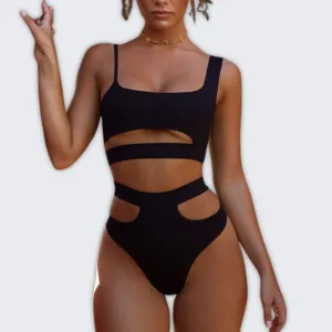 Chic Split Design Bikini Swimsuit for Stylish Summer Fun