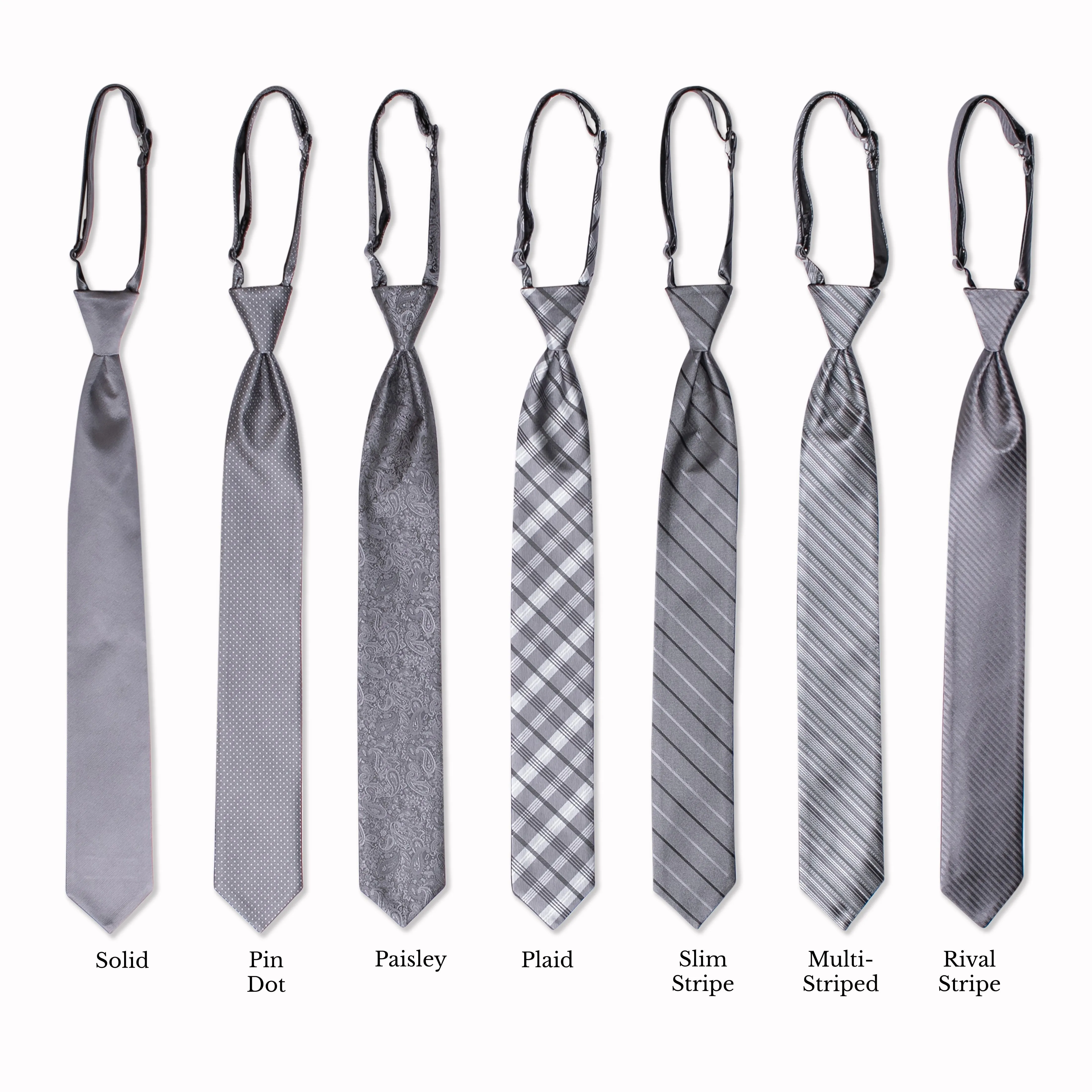 Classic Long Tie - Hematite