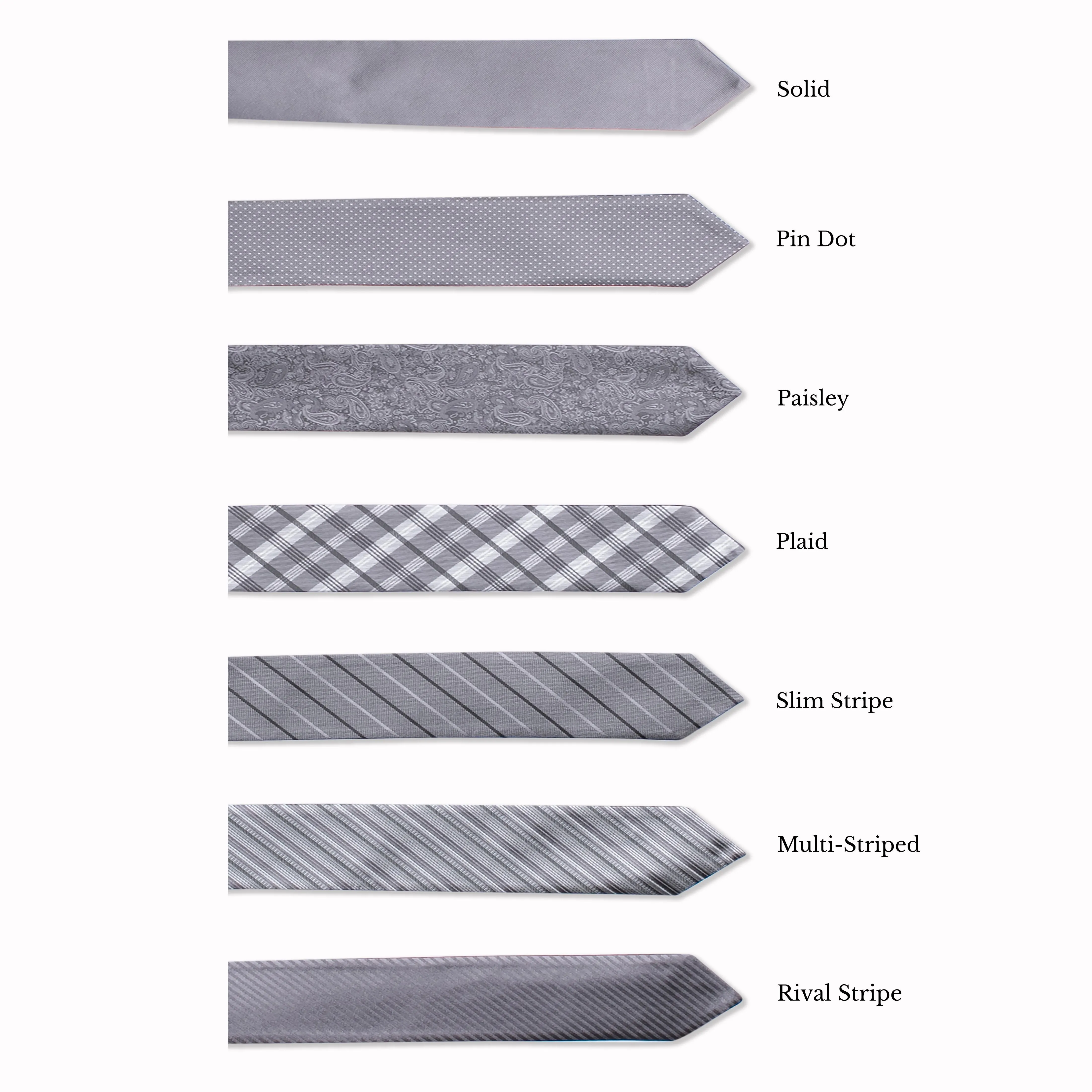 Classic Long Tie - Hematite