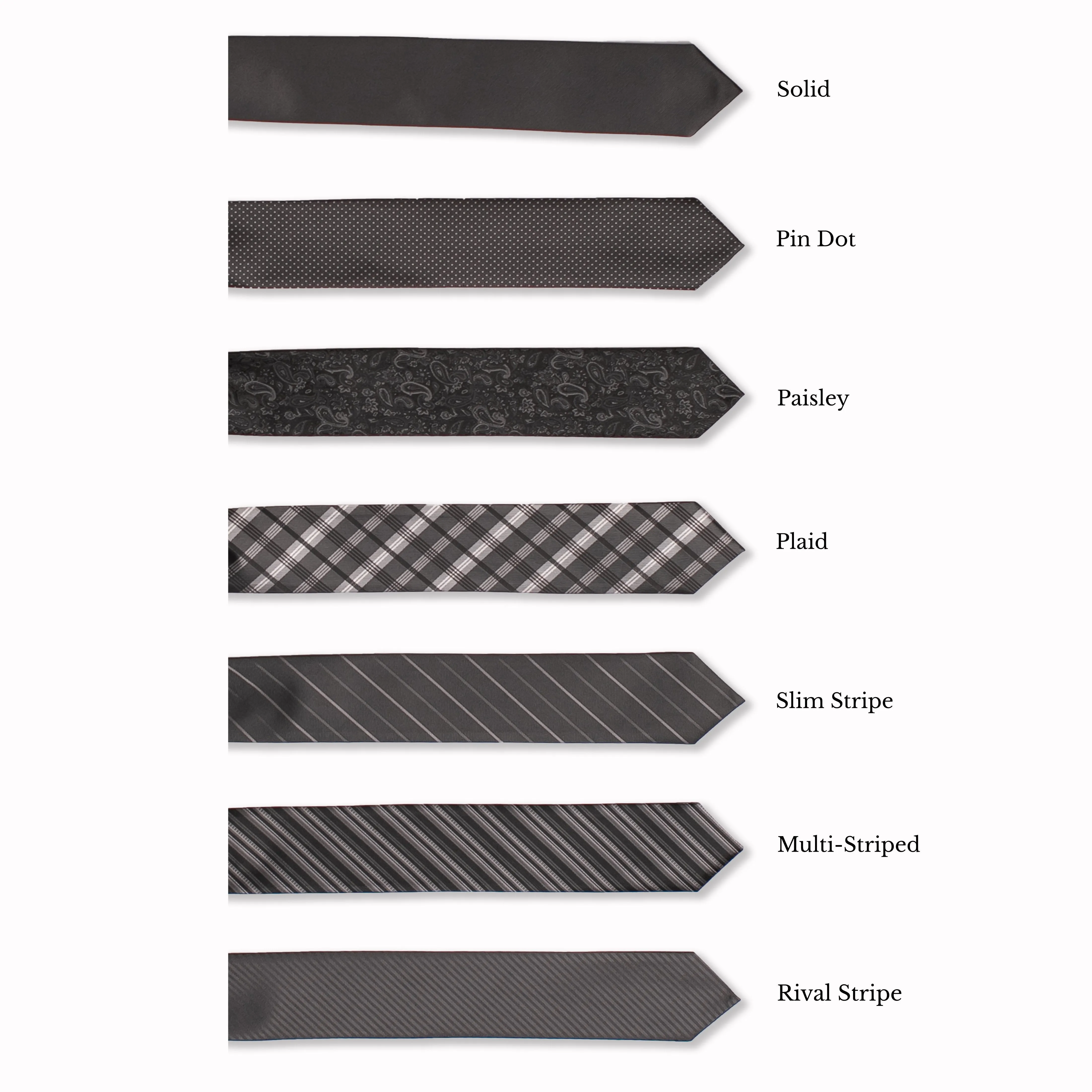 Classic Long Tie - Onyx
