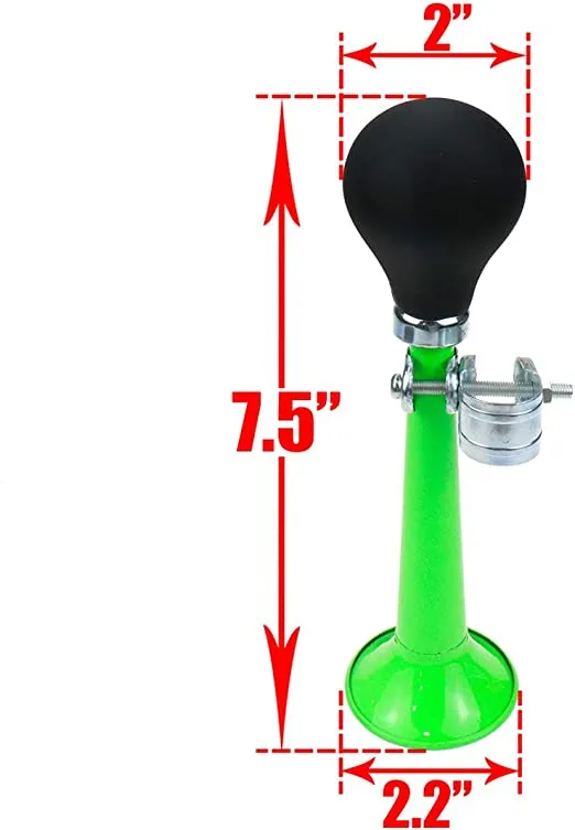 Classic Straight Bugle Handlebar Front Mount Horn -Live4Bikes