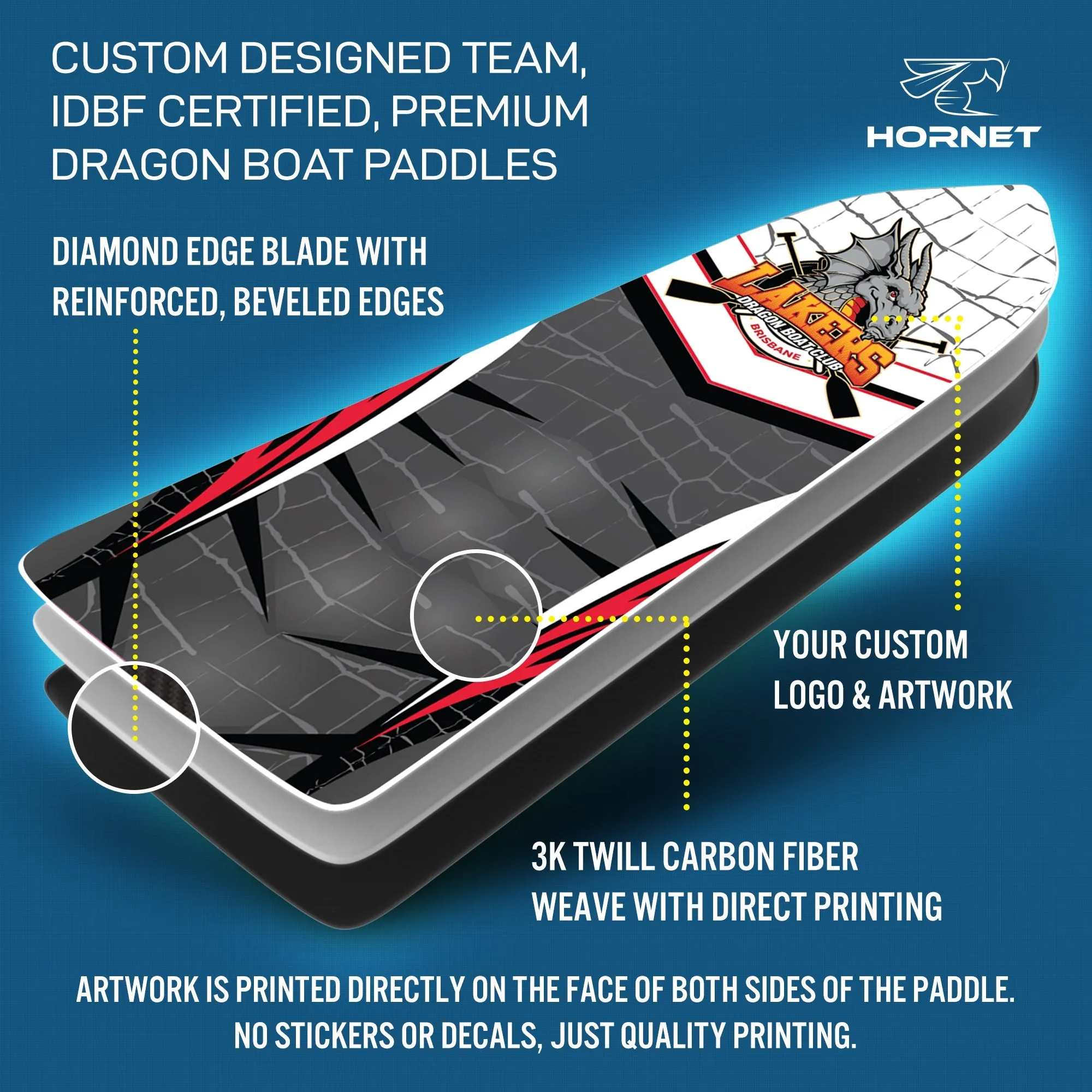 Custom design - (Allen Key) - Hornet adjustable paddle