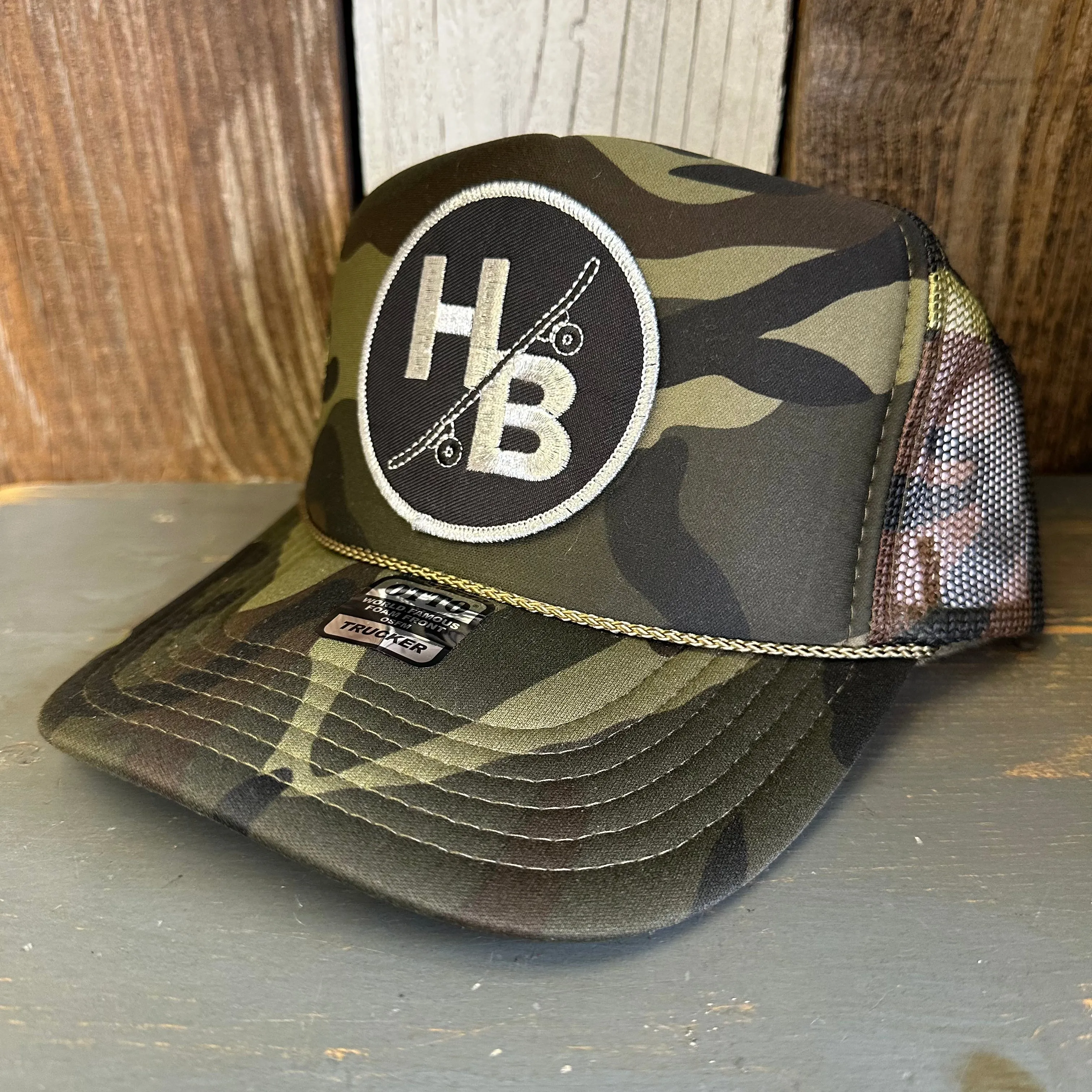 Hermosa Beach SKATEBOARDING WAS NEVER A CRIME Trucker Hat - Full Camouflage