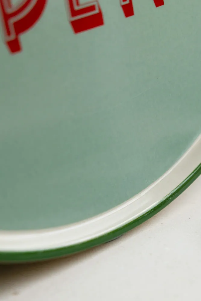 Mint Green Buon Apetito Plate