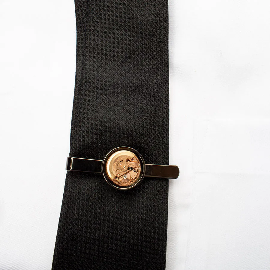 Omega Auto Watch Movement' Tie Clip