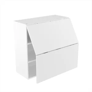 RTA - Glossy White - Bi-Fold Door Wall Cabinets | 30"W x 30"H x 12"D