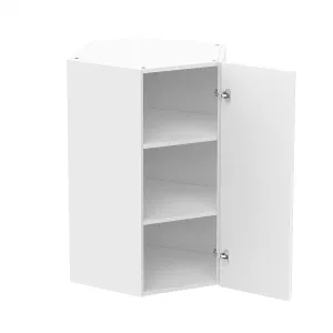 RTA - Glossy White - Diagonal Wall Cabinets | 24"W x 36"H x 12"D