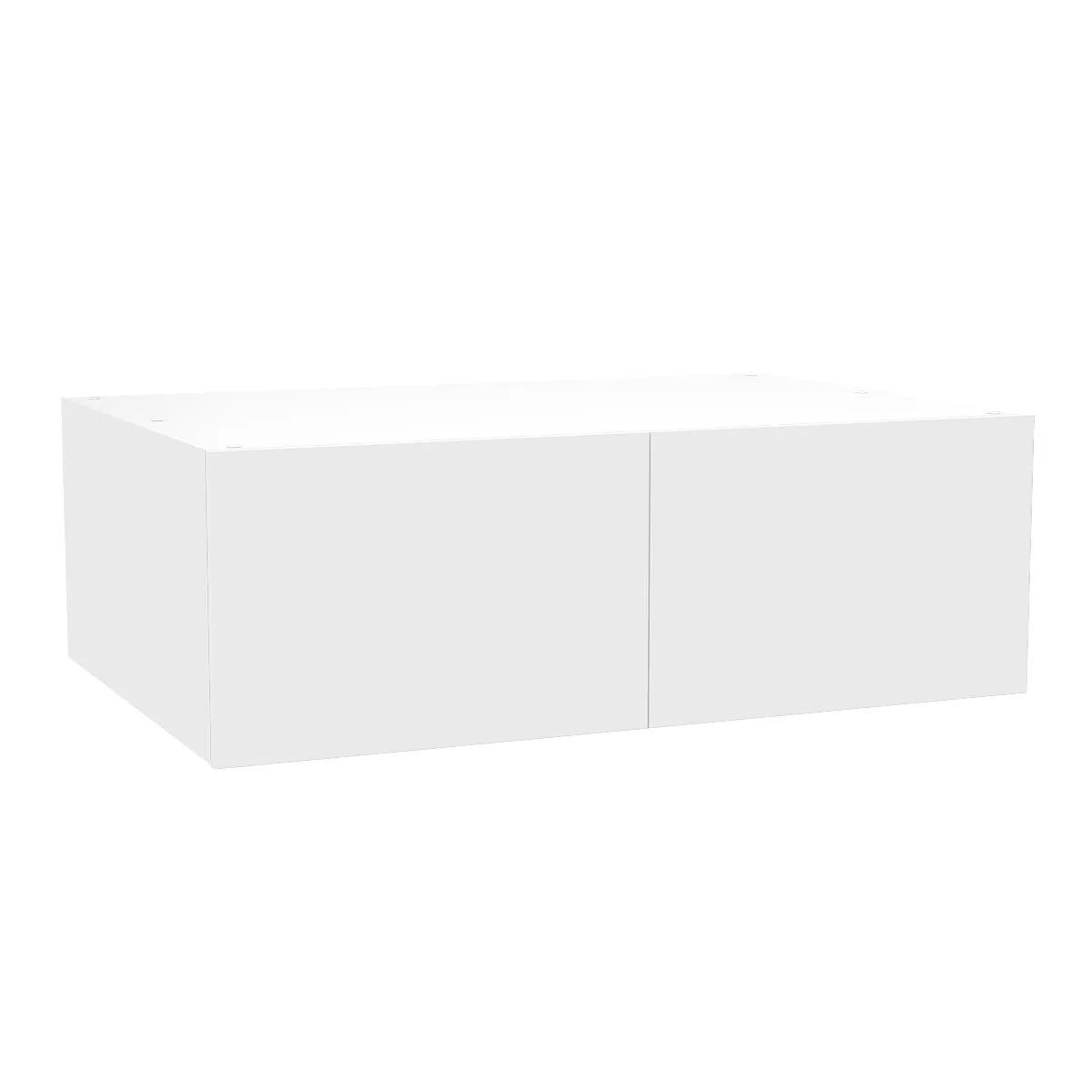 RTA - Glossy White - Double Door Refrigerator Wall Cabinets | 33"W x 12"H x 24"D