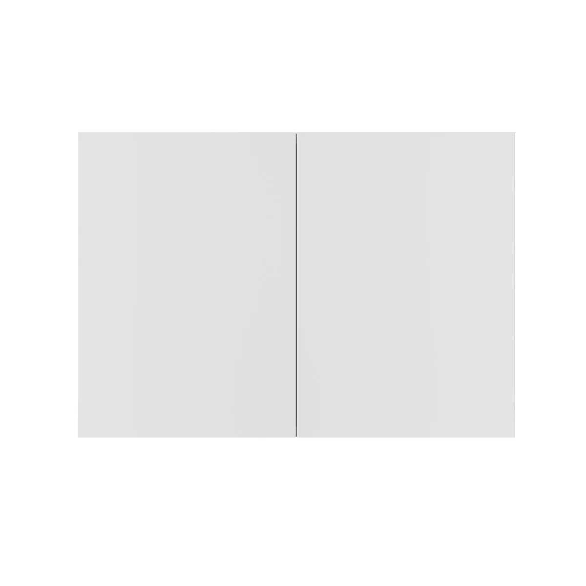 RTA - Glossy White - Double Door Refrigerator Wall Cabinets | 33"W x 21"H x 24"D