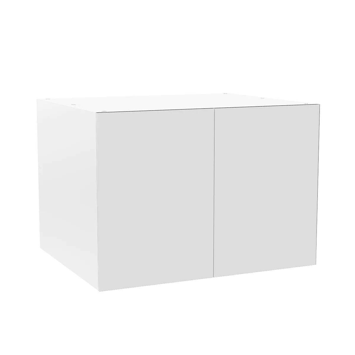 RTA - Glossy White - Double Door Refrigerator Wall Cabinets | 33"W x 21"H x 24"D