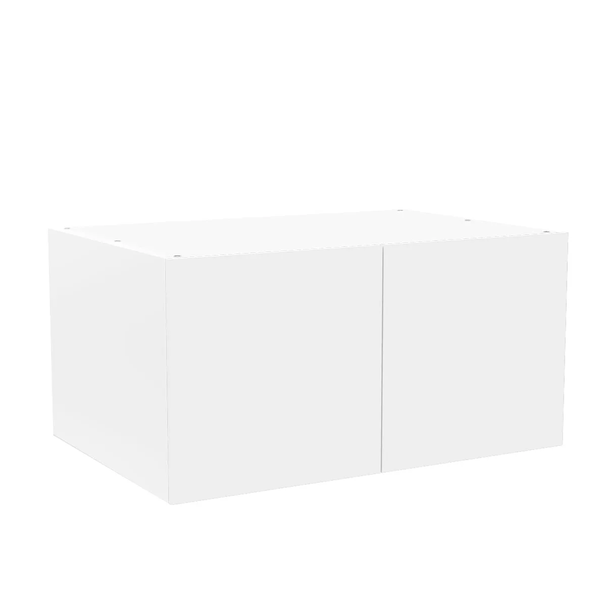 RTA - Glossy White - Double Door Refrigerator Wall Cabinets | 36"W x 18"H x 24"D