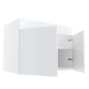 RTA - Glossy White - Sink Base Cabinets | 42"W x 34.5"H x 24"D