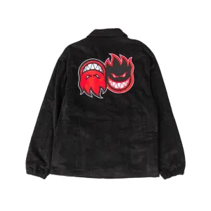 Spitfire Skate Jacket Eternal Corduroy Black Embroidered Red